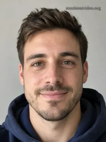 Foto original de un hombre con sudadera