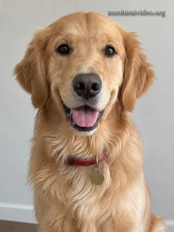 Foto original de un golden retriever
